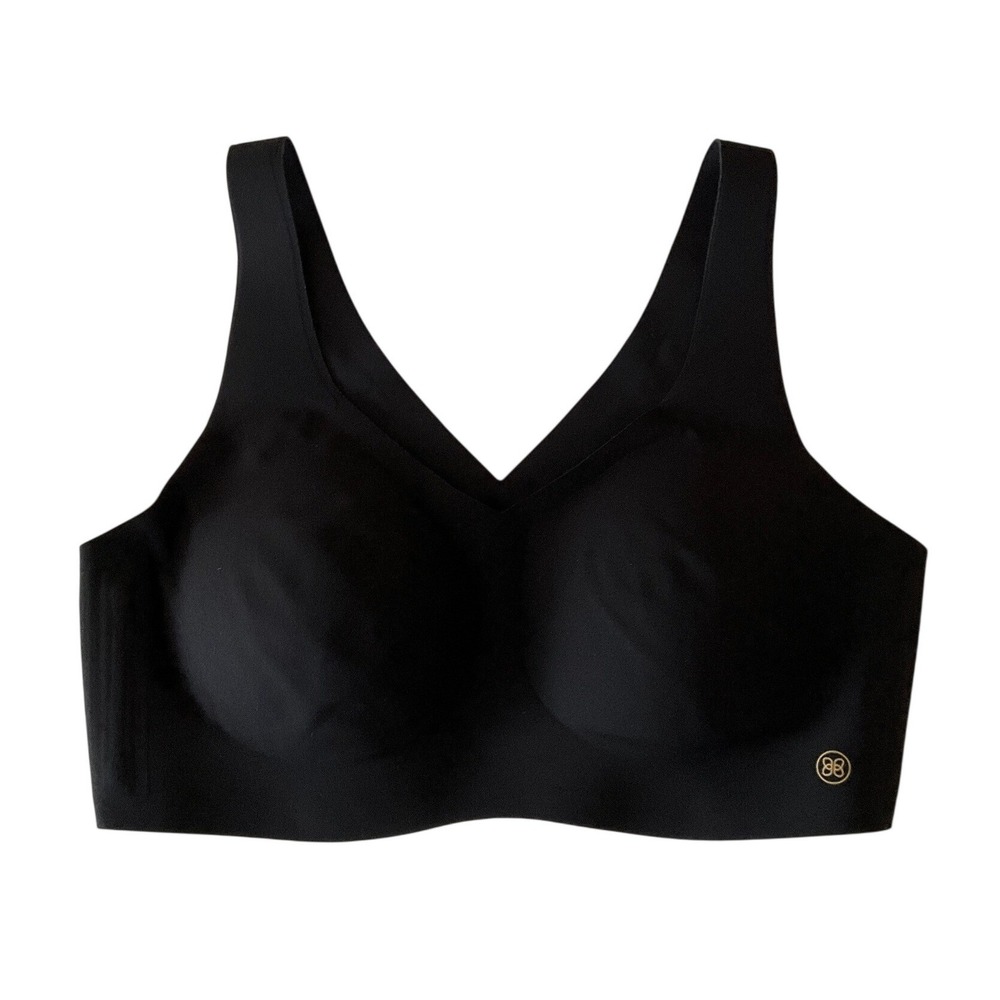 Honeylove SoftForm Bra LWBR0102 Black Wireless V-Neck Comfort Pullover M 36B/C - Picture 2 of 4